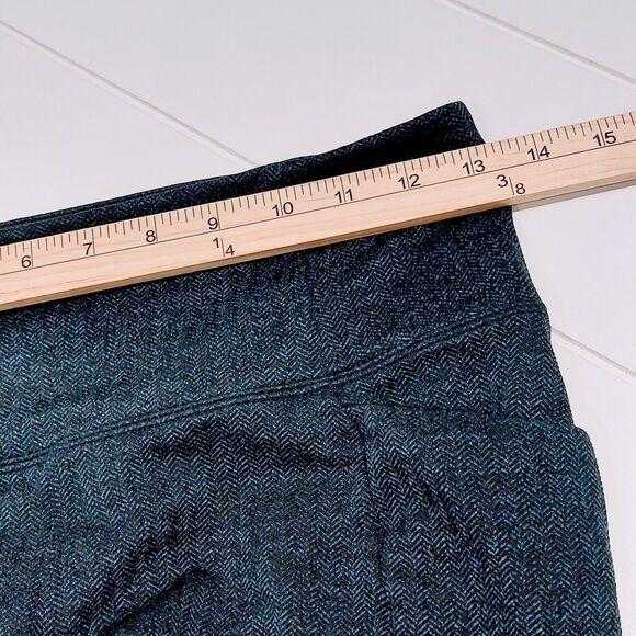 Athleta Women's XS Mercer Herringbone Leggings Blue Black Stretch #353504 - Picture 9 of 11